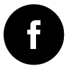 Facebook logo in a circular black background, representing Envie Skin and Body's social media presence for skincare and body care promotions.