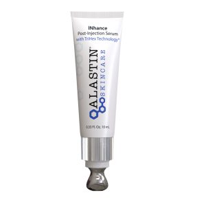 Alastin INhance Post-Injection Serum tube with TriHex Technology, featured skincare product for enhancing skin health, 0.33 fl oz, priced at $55.00.