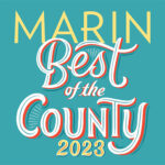Marin Best of the County 2023 badge highlighting Envie Skin and Body's recognition for exceptional skincare and aesthetic treatments.